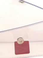 Christian Louboutin Silver Pvc Clutch Bag
