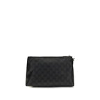 Gucci Black Cotton Clutch Bag