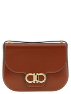 Ferragamo Brown Calfskin Crossbody Bag