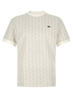 Lacoste Beige Polyester T-Shirt