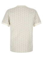 Lacoste Beige Polyester T-Shirt