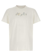 Fendi White Cotton T-Shirt