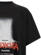 Balenciaga Black Cotton T-Shirt