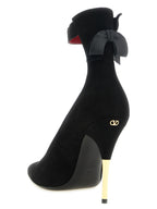 Valentino Garavani Black Goatskin High Heel Pumps