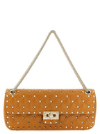 Valentino Garavani Orange Goatskin Shoulder Bag