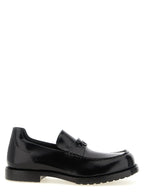 Balenciaga Black Calfskin Slip-On Loafers