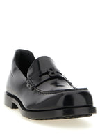 Balenciaga Black Calfskin Slip-On Loafers
