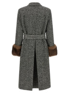Valentino Garavani Bicolor Virgin Wool Coat