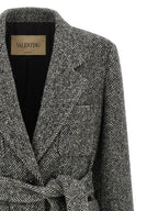 Valentino Garavani Bicolor Virgin Wool Coat