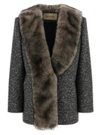 Valentino Garavani Bicolor Virgin Wool Coat