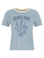 Chloé Blue Cotton T-Shirt