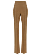 Valentino Garavani Beige Virgin Wool Dress Pants
