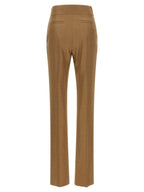 Valentino Garavani Beige Virgin Wool Dress Pants