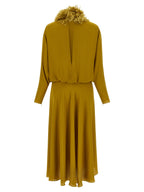 Valentino Garavani Bicolor Silk Midi Dress