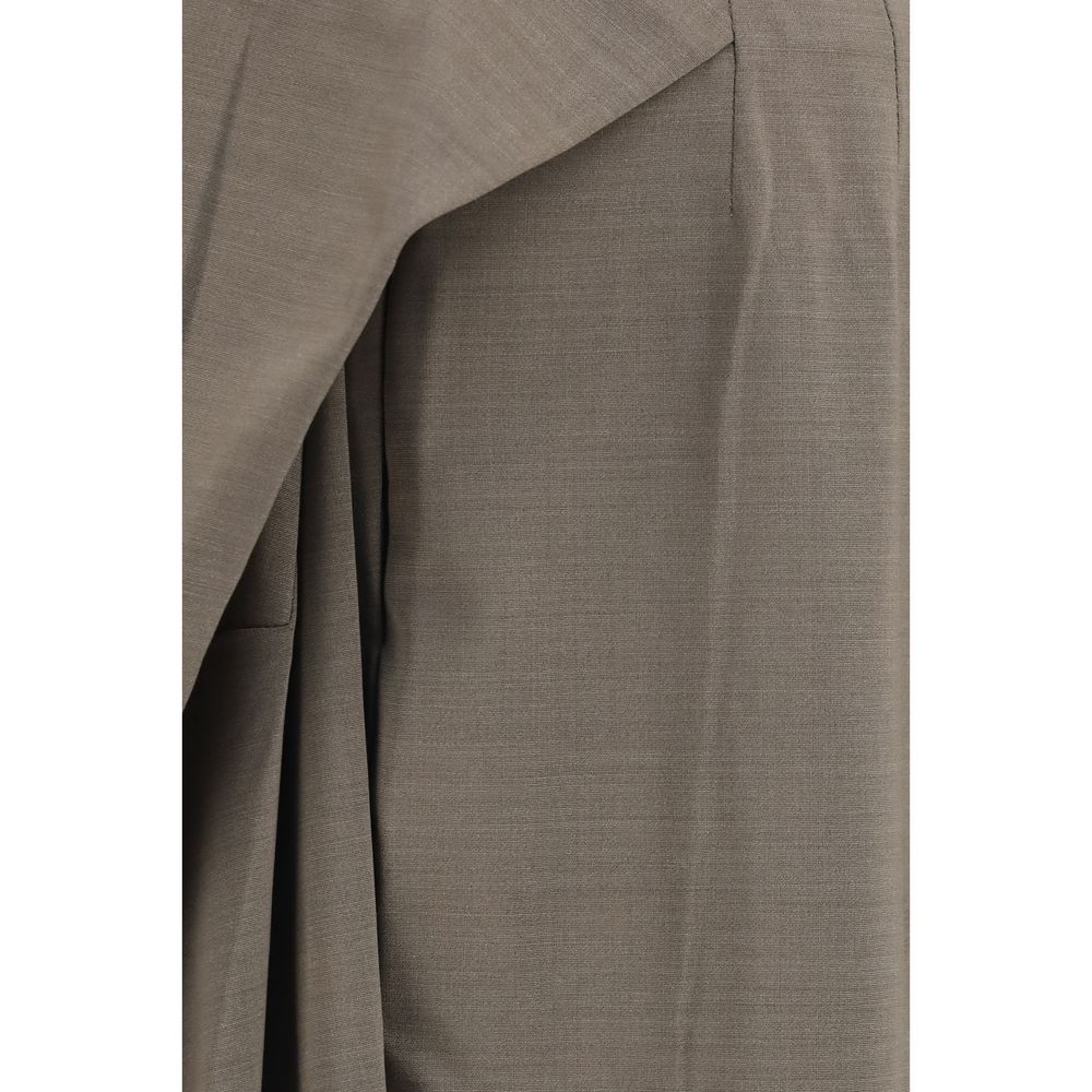 Jacquemus Gray Wool Oves Aries Flared Pants