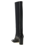Saint Laurent Black Calfskin Over The Knee