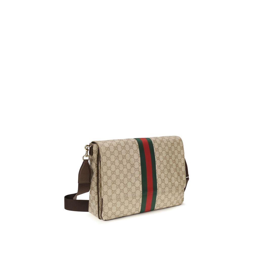 Gucci Beige Cotton Shoulder Bag
