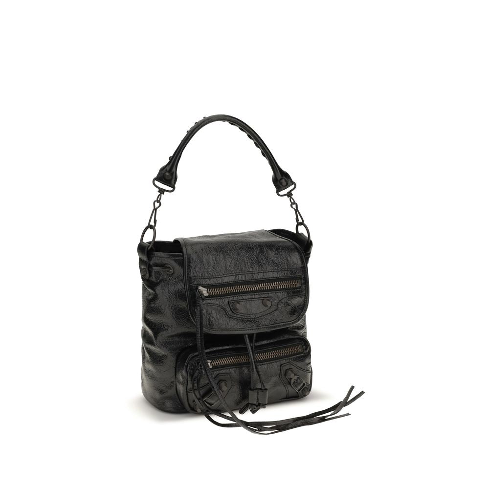 Balenciaga Black Lamb Ovis Aries Backpack