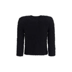 Balmain Black Viscose Full-Length Jacket