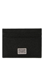 Dolce & Gabbana Black Calfskin Cardholder