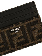 Fendi Brown Calfskin Cardholder