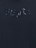 Fendi Blue Cotton T-Shirt