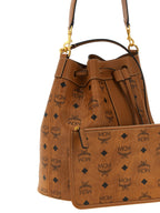 MCM Brown Polyethylene Shoulder Bag