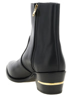 Amiri Black Calfskin Ankle Boots