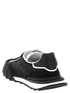 Dolce & Gabbana Black Polyamide Athletic Sneakers