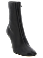 Jacquemus Black Lamb Leather Ankle Boots