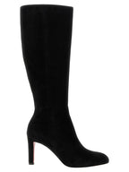 Christian Louboutin Black Calfskin Over The Knee