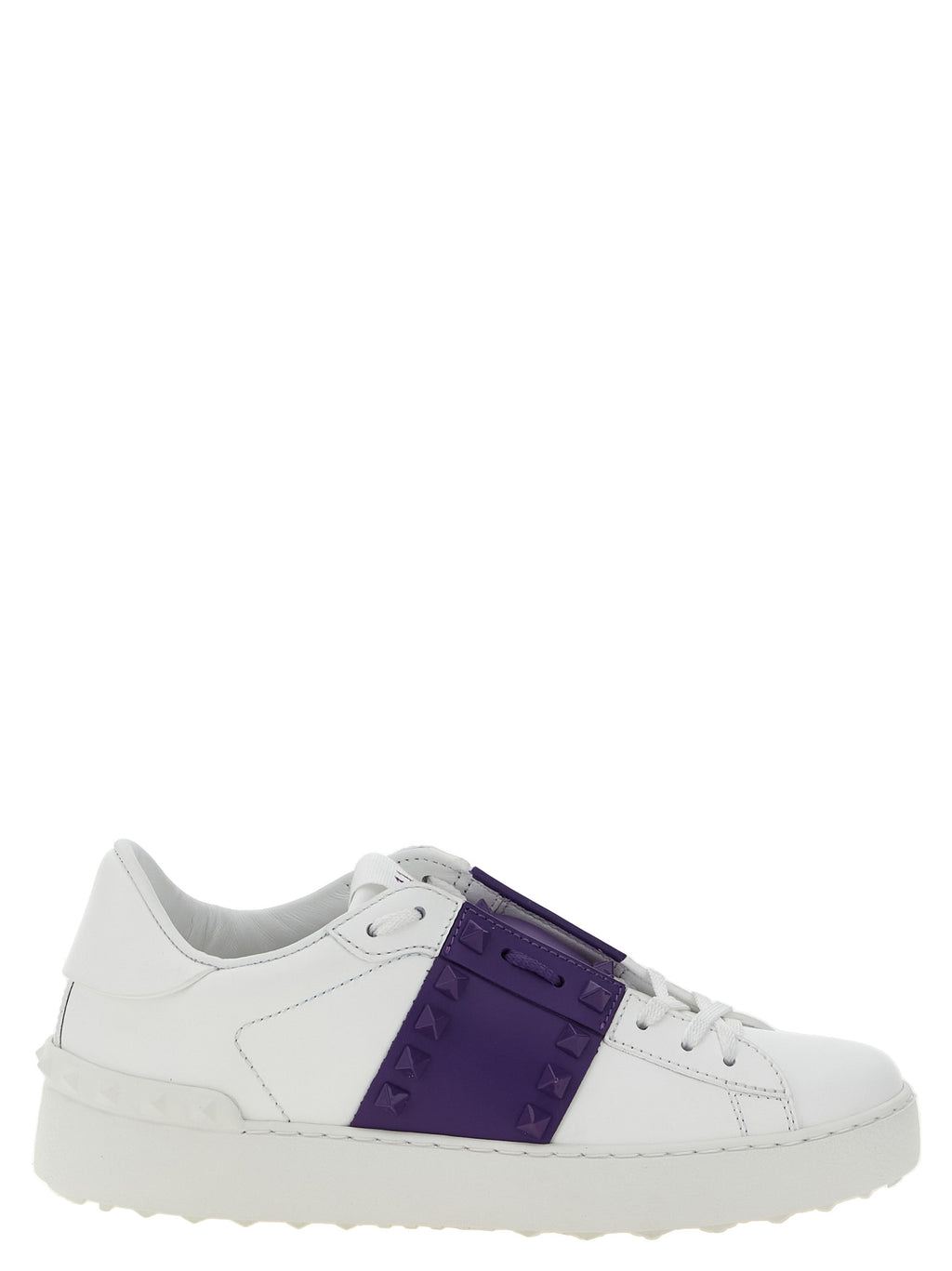 Valentino Garavani Purple Calfskin Low Top Sneakers