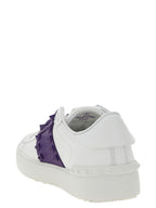 Valentino Garavani Purple Calfskin Low Top Sneakers