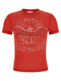 Diesel Red Cotton T-Shirt