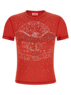Diesel Red Cotton T-Shirt