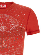 Diesel Red Cotton T-Shirt