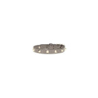 Valentino Garavani Gray Calf Leather Bos Taurus Bracelet