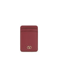 Valentino Garavani Red Calf Leather Bos Taurus Wallet