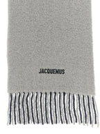 Jacquemus Gray Wool Scarf
