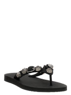 Balenciaga Black Rubber Slides