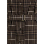 Burberry Brown Cotton Casual Dress