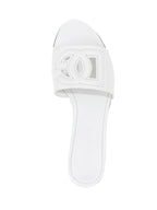 Dolce & Gabbana White Calfskin Slides
