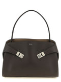 Ferragamo Brown Calfskin Shoulder Bag