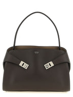 Ferragamo Brown Calfskin Shoulder Bag