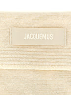 Jacquemus White Wool Scarf