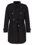 Burberry Black Cotton Coat