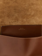 Polo Ralph Lauren Brown Cowhide Clutch Bag