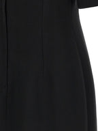 Dolce & Gabbana Black Virgin Wool Midi Dress