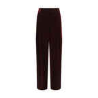 Giorgio Armani Bordeaux Viscose Dress Pants