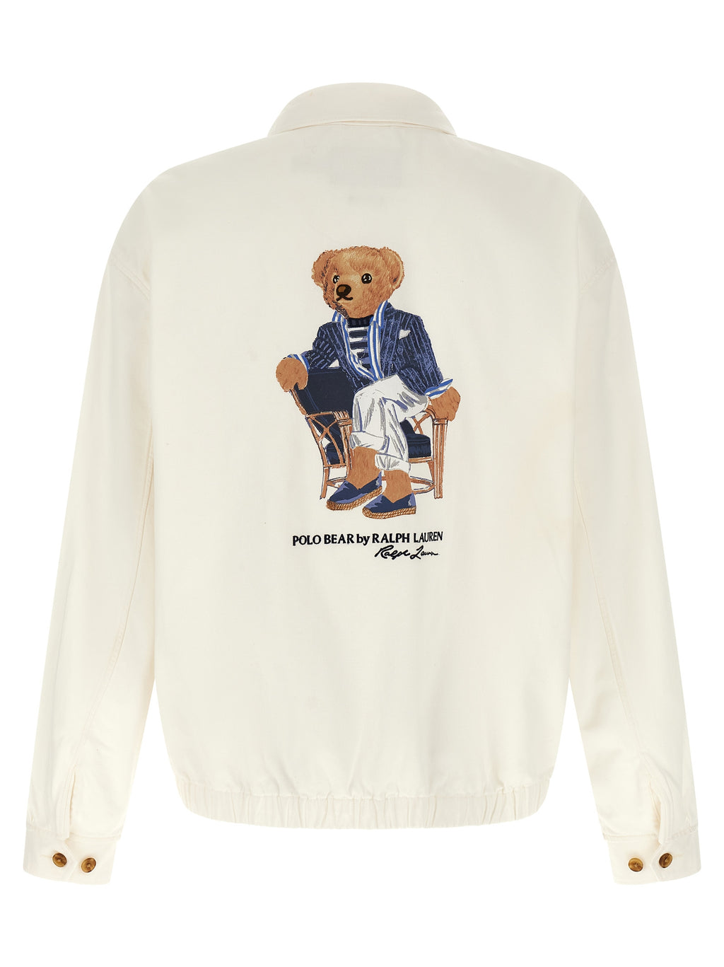 Polo Ralph Lauren White Cotton Full-Length Jacket